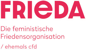 Logo Frieda - die feministische Friedensorganisation, ehemals cfd